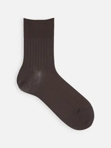 【Tabio MEN】スーピマリブショートソックス