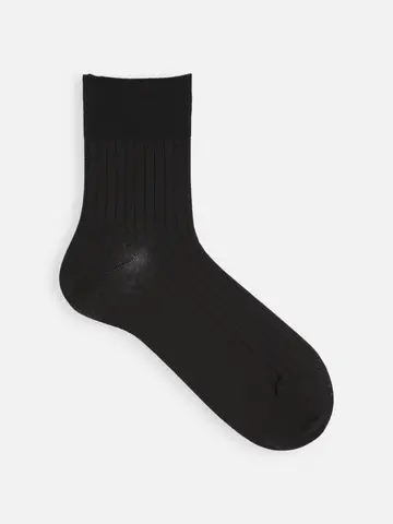 【Tabio MEN】スーピマリブショートソックス