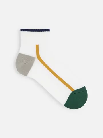 【Tabio MEN】アメリブサイドラインショート丈ソックス