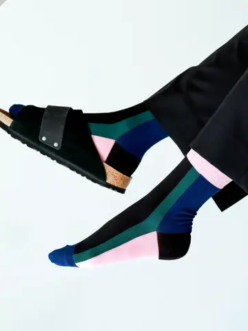 【Tabio MEN】パネルショートソックス