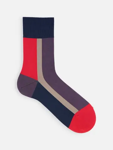 【Tabio MEN】パネルショートソックス