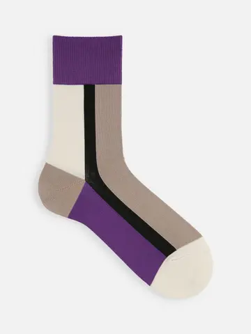 【Tabio MEN】パネルショートソックス