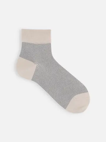 【Tabio MEN】COOLMAX配色メッシュショートソックス