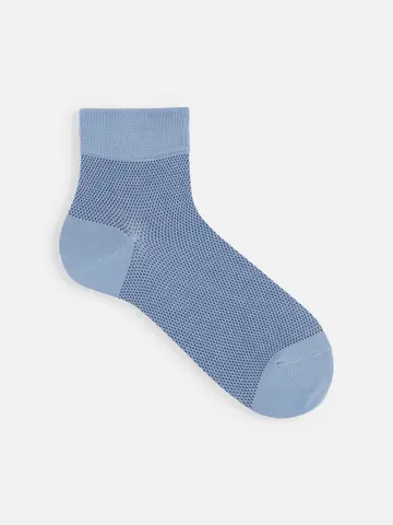 【Tabio MEN】COOLMAX配色メッシュショートソックス