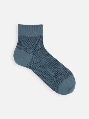 【Tabio MEN】COOLMAX配色メッシュショートソックス