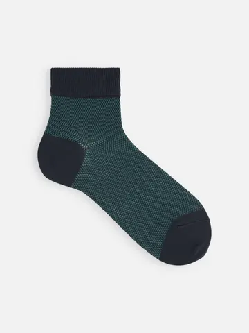 【Tabio MEN】COOLMAX配色メッシュショートソックス