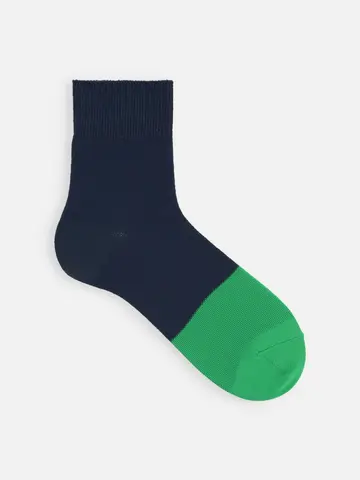 【Tabio MEN】つま先DRY綿麻カノコショートソックス