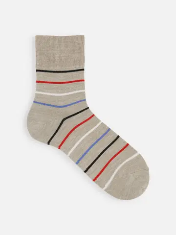 【Tabio MEN】ラメビンボーダーショートソックス