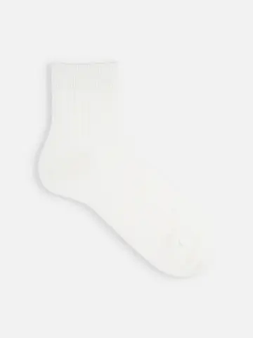 【Tabio MEN】4×2リブショートソックス