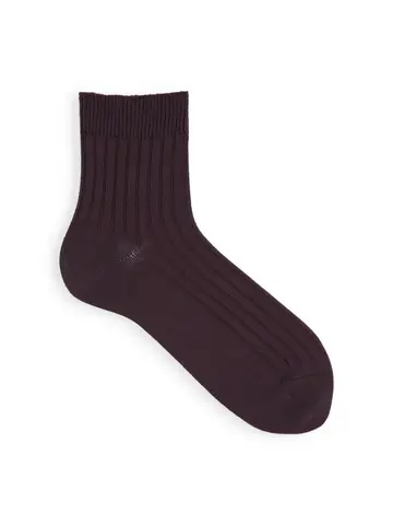 【Tabio MEN】4×2リブショートソックス