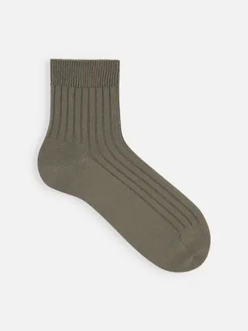 【Tabio MEN】4×2リブショートソックス