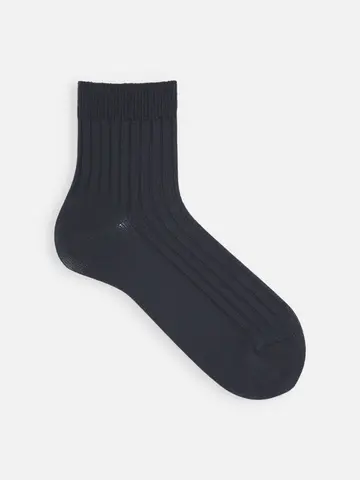 【Tabio MEN】4×2リブショートソックス