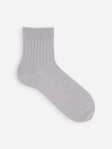 【Tabio MEN】4×2リブショートソックス