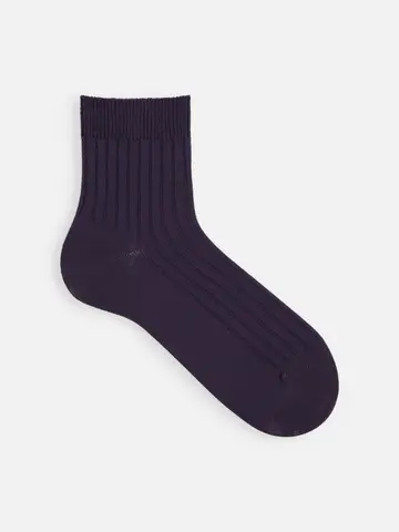 【Tabio MEN】4×2リブショートソックス