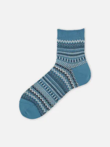 メンズ フェアアイルショート丈ソックス