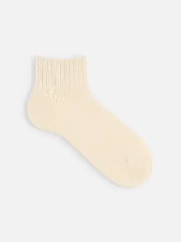 【Tabio MEN】ベーシックリブベタショートソックス