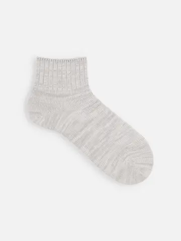 【Tabio MEN】ベーシックリブベタショートソックス