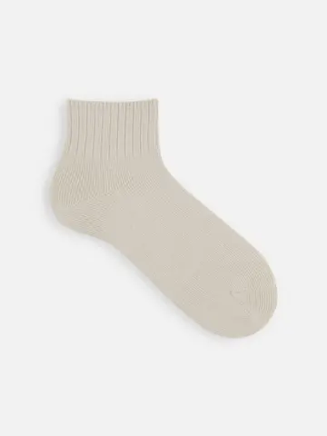 【Tabio MEN】ベーシックリブベタショートソックス