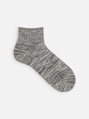 【Tabio MEN】ベーシックリブベタショートソックス