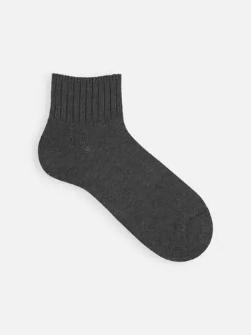 【Tabio MEN】ベーシックリブベタショートソックス