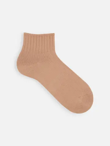 【Tabio MEN】ベーシックリブベタショートソックス