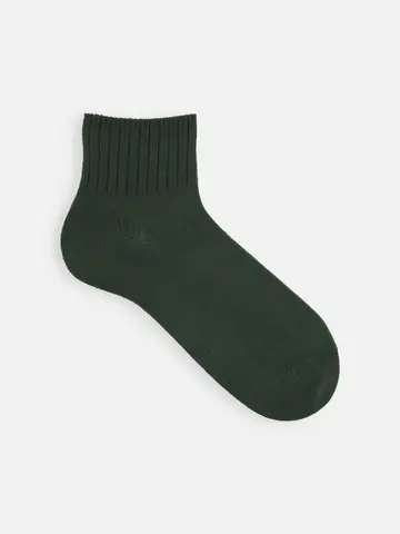 【Tabio MEN】ベーシックリブベタショートソックス