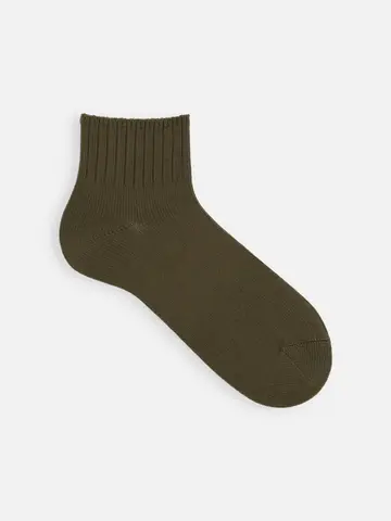 【Tabio MEN】ベーシックリブベタショートソックス