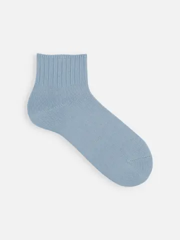 【Tabio MEN】ベーシックリブベタショートソックス
