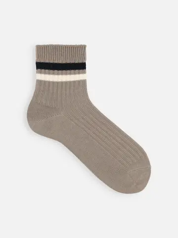 【Tabio MEN】2色ラインショートソックス