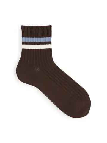 【Tabio MEN】2色ラインショートソックス