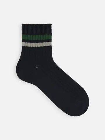 【Tabio MEN】2色ラインショートソックス