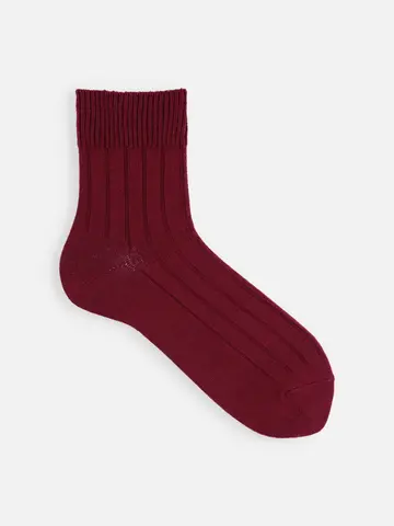【Tabio MEN】ベーシック太リブショートソックス