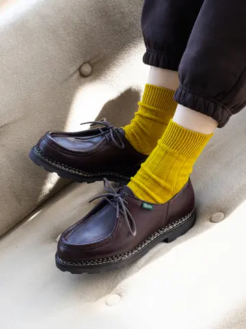 【Tabio MEN】ベーシック太リブショートソックス