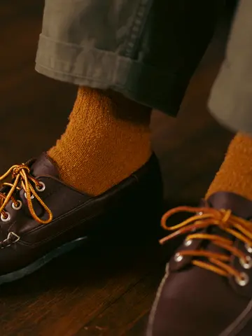 SALE!【Tabio MEN】リングヤーン 3×1リブ ショートソックス