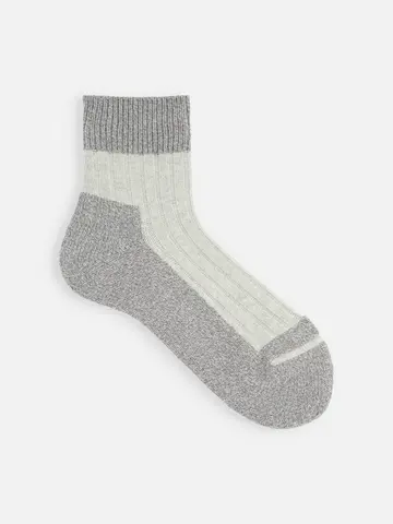 【Tabio MEN】リブパイルショートソックス