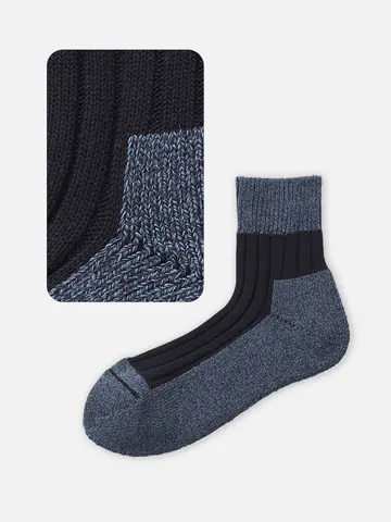 【Tabio MEN】リブパイルショートソックス