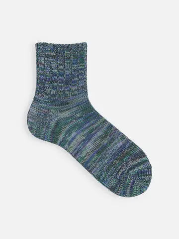 【Tabio MEN】引き揃え３×１リブベタショート丈ソックス