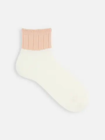 SALE!【Tabio MEN】切替太リブショートソックス