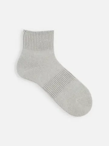 【Tabio MEN】バルキー綿混ショート丈ソックス