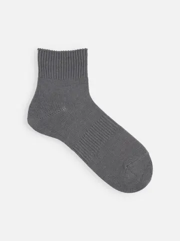 【Tabio MEN】バルキー綿混ショート丈ソックス