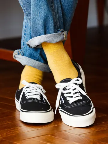 【Tabio MEN】紡毛メリノウールゴム長ショート丈ソックス