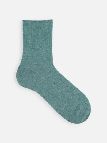 【Tabio MEN】紡毛メリノウールゴム長ショート丈ソックス