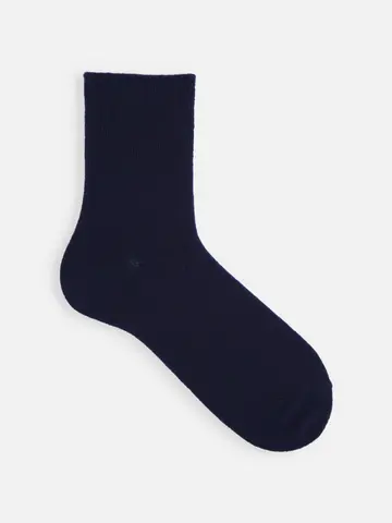 【Tabio MEN】紡毛メリノウールゴム長ショート丈ソックス