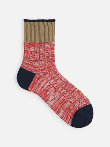 【Tabio MEN】三面切替引き揃えショート丈ソックス