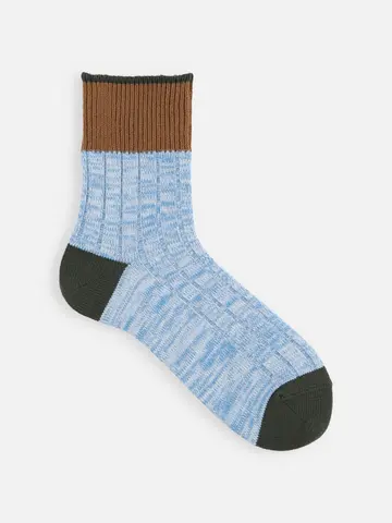 【Tabio MEN】三面切替引き揃えショート丈ソックス