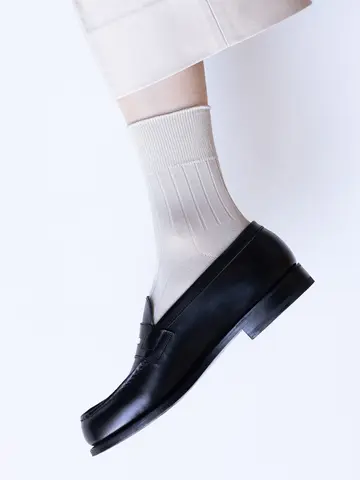 【Tabio MEN】9×2太リブショート丈ソックス