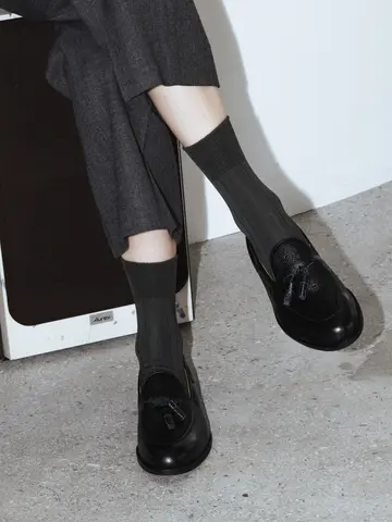 【Tabio MEN】9×2太リブショート丈ソックス