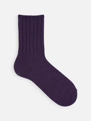 SALE!【Tabio MEN】撚り杢4×2リブベタショート丈ソックス