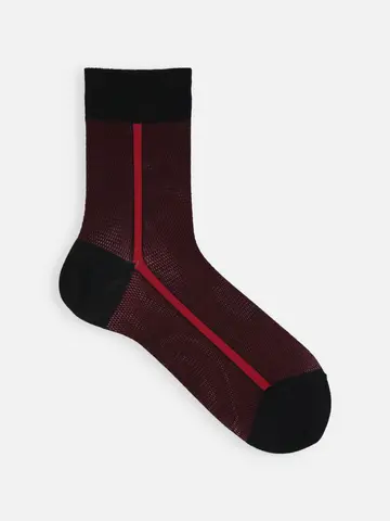 【Tabio MEN】ライトメッシュサイドラインショート丈ソックス