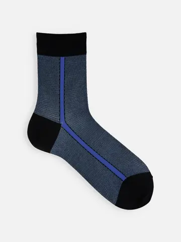 【Tabio MEN】ライトメッシュサイドラインショート丈ソックス